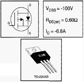 IRF9520PBF, HEXFET® Power MOSFET